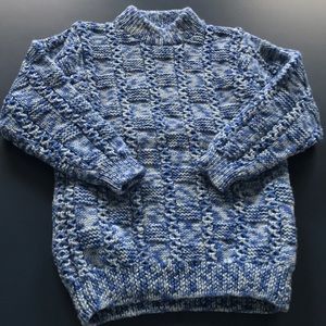 Hand knitting sweater